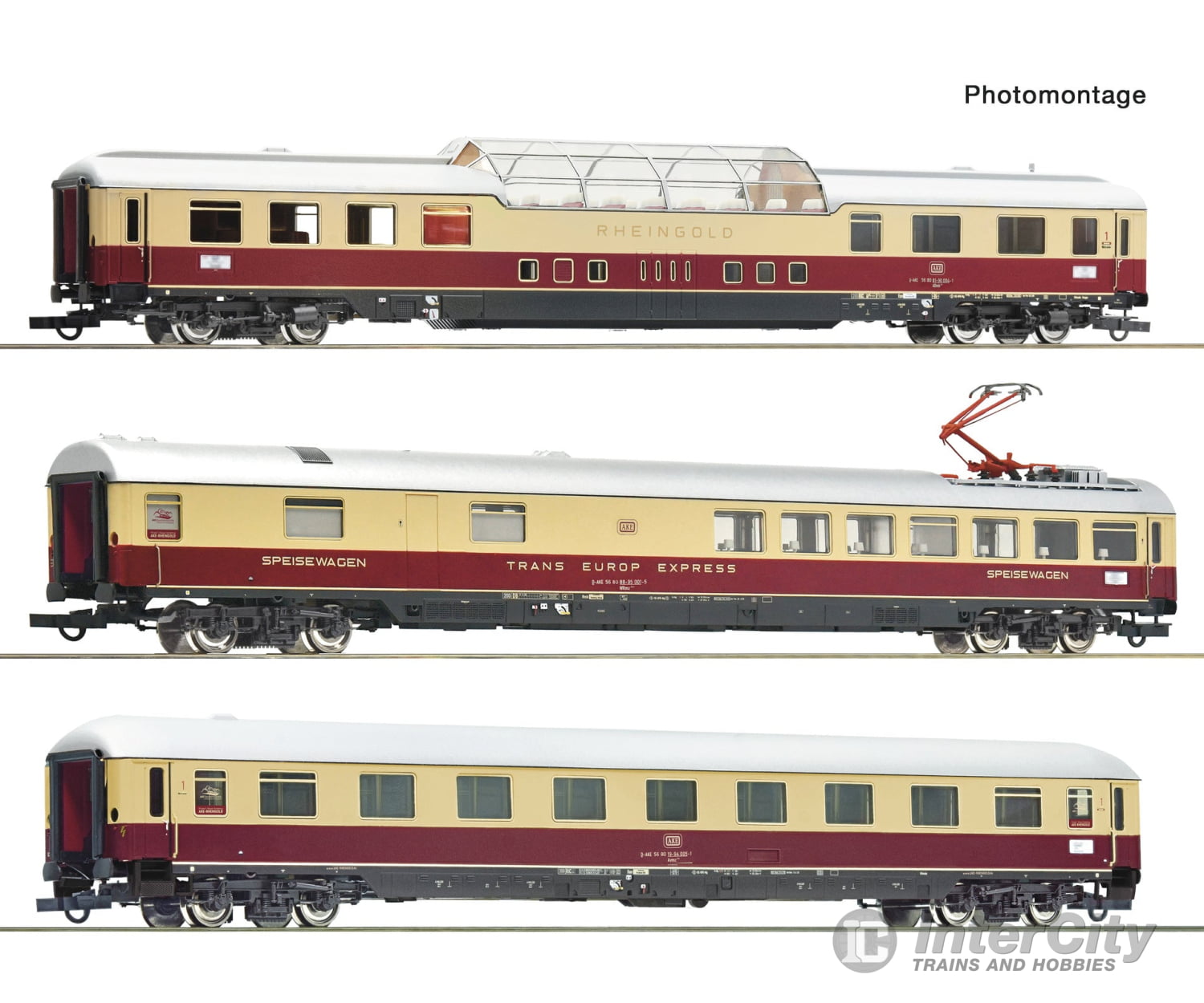 Roco 6200120 Ho 3 Piece Set (1): ’Rheingold’ Ake European Passenger Cars