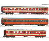 Roco 6200128 Ho 3 Piece Set (2): Express Train ’D 704’’ Öbb European Passenger Cars