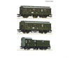 Roco 6200130 Ho 3 Piece Set (1): Branch Line Train Dr European Freight Cars
