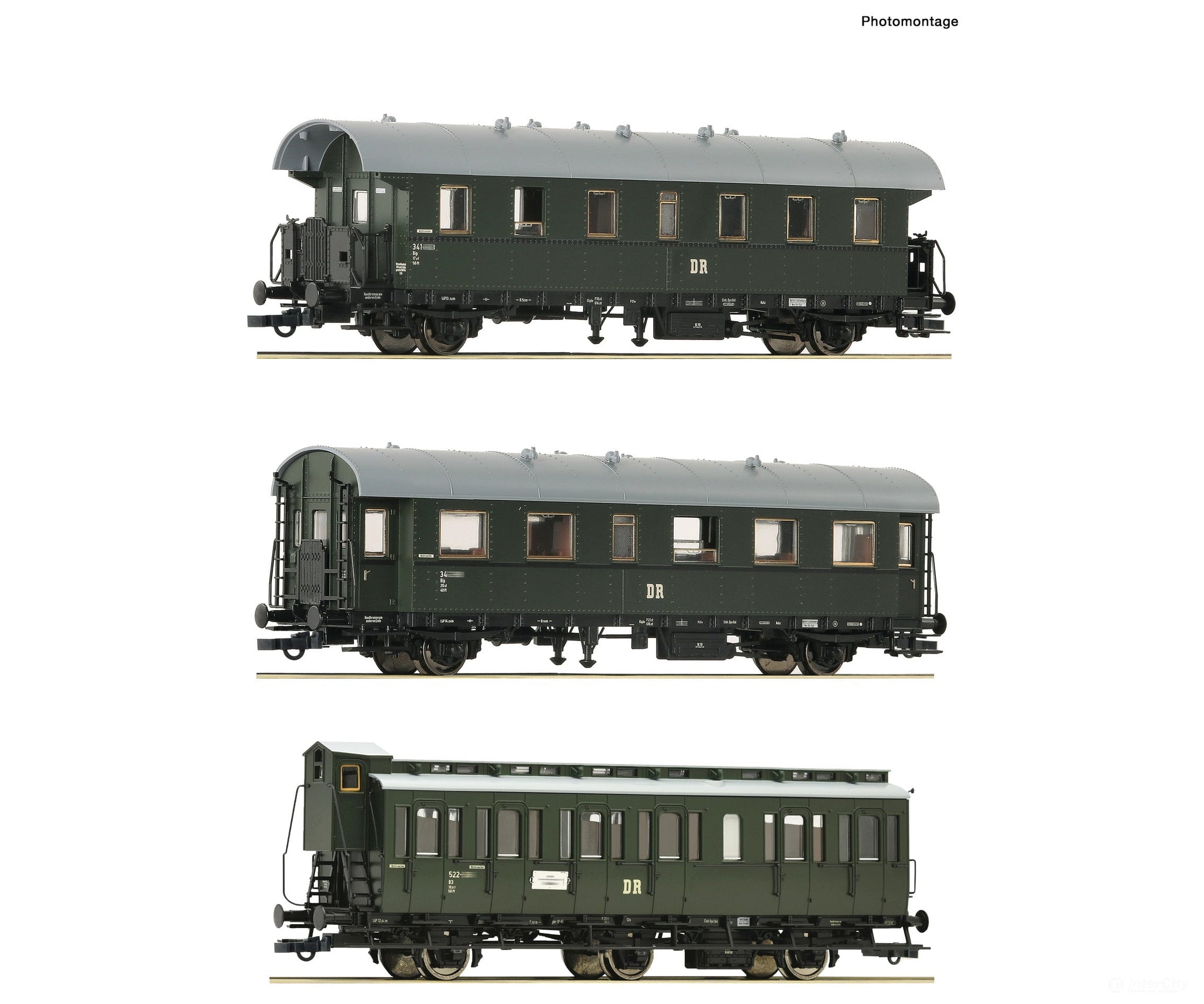 Roco 6200131 Ho 3 Piece Set (2): Branch Line Train Dr European Passenger Cars