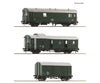 Roco 6200134 Ho 3 Piece Set: Cabooses Öbb European Freight Cars