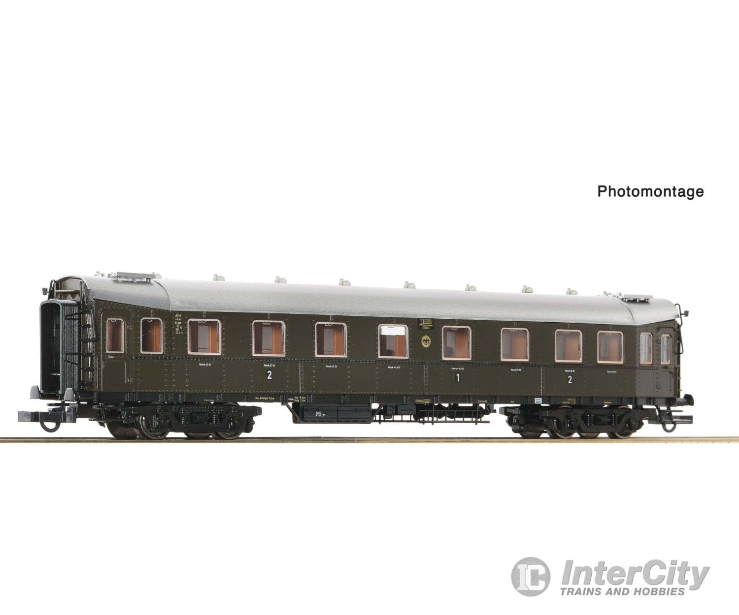 Roco 6200135 Ho 1St/2Nd Class Express Train Coach Drg European Passenger Cars