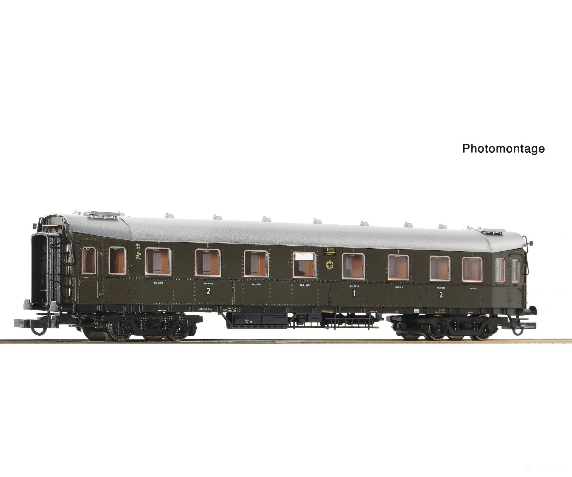 Roco 6200135 Ho 1St/2Nd Class Express Train Coach Drg European Passenger Cars