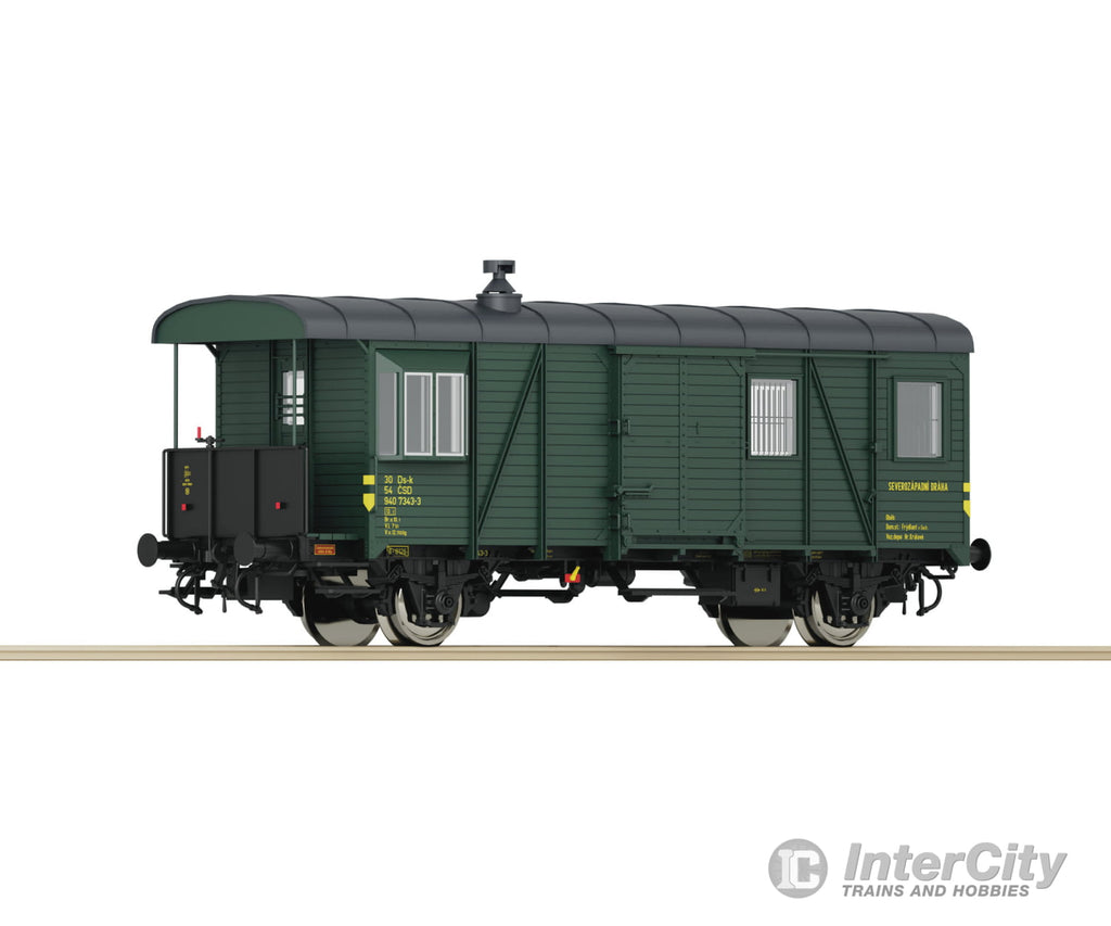 Roco 6200141 Ho Goods Train Guard Wagon Csd European Freight Cars