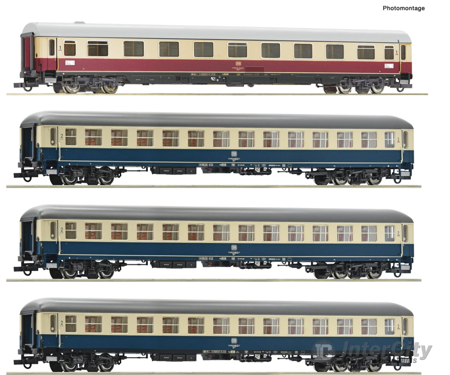 Roco 6200154 Ho 4 Piece Set: Ic 511 ’Chiemgau’ Db European Passenger Cars