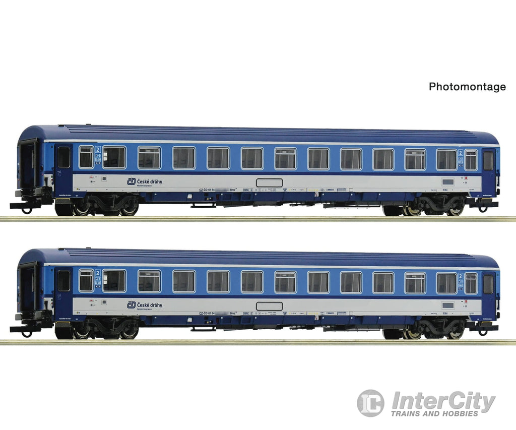 Roco 6200157 Ho 2 Piece Set: Eurofima Coach Cd European Passenger Cars