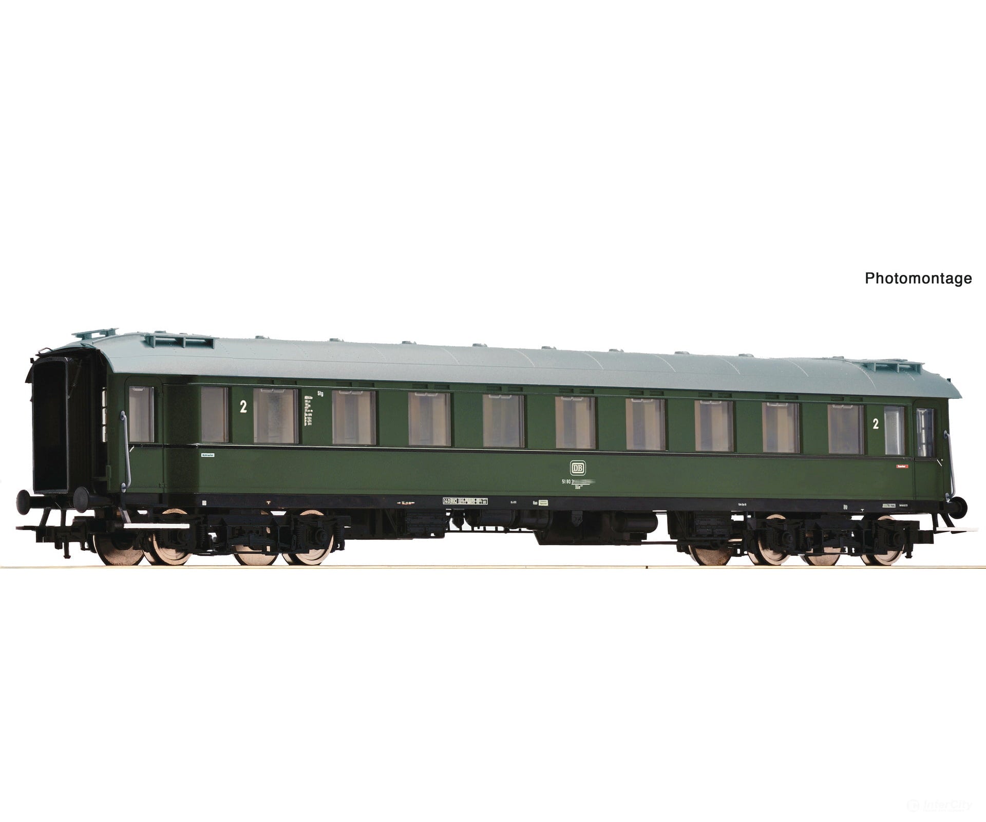 Roco 6200159 Ho 2Nd Class Express Train Coach Db European Passenger Cars