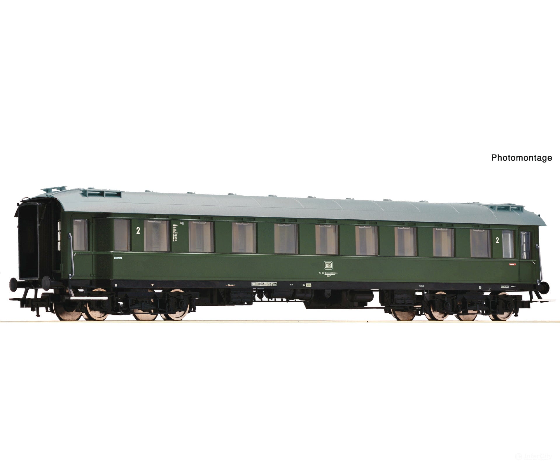 Roco 6200160 Ho 2Nd Class Express Train Coach Db European Passenger Cars