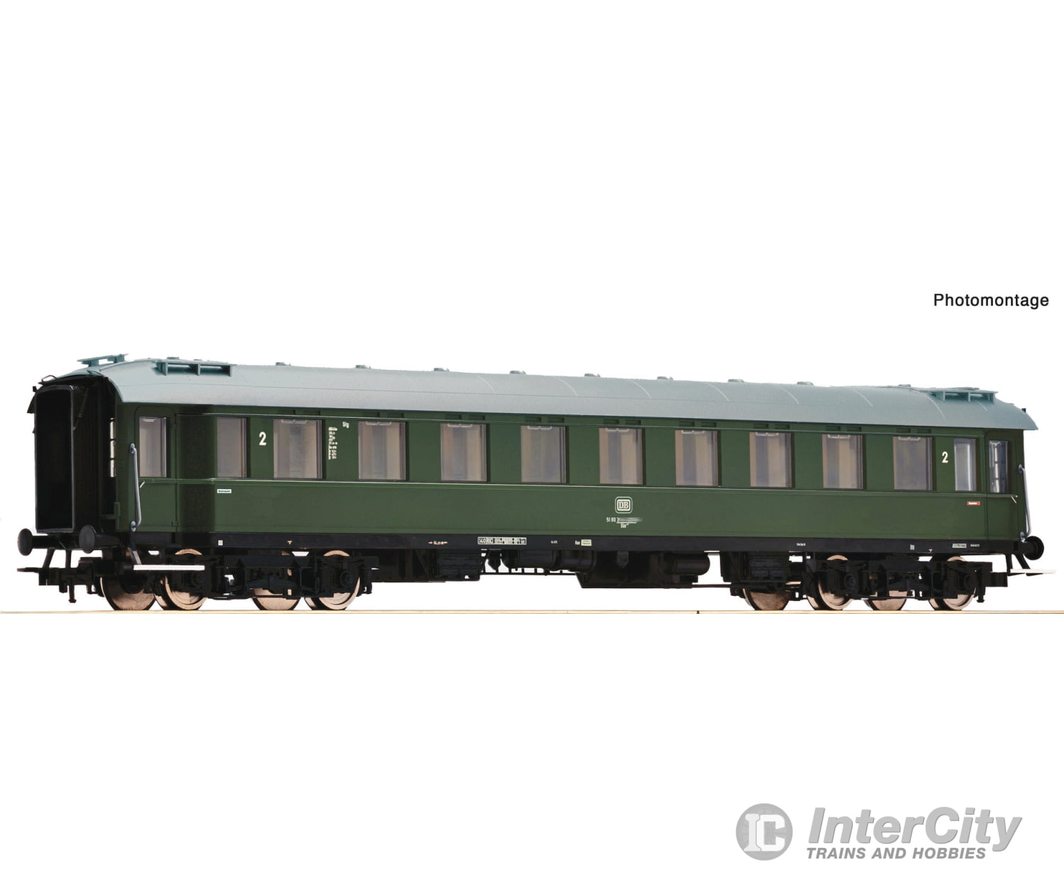 Roco 6200160 Ho 2Nd Class Express Train Coach Db European Passenger Cars