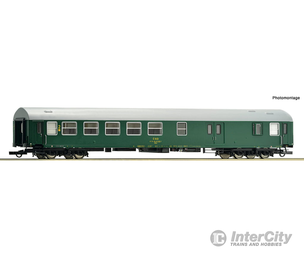 Roco 6200168 Ho 2Nd Class Passenger Coach With Baggage Compartment Csd European Passenger Cars