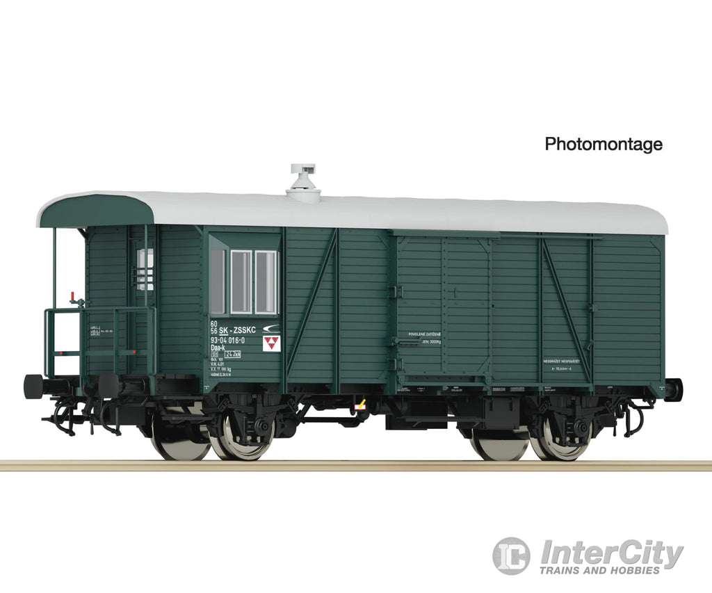 Roco 6200177 Ho Goods Train Guard Wagon Zssk Cargo European Freight Cars