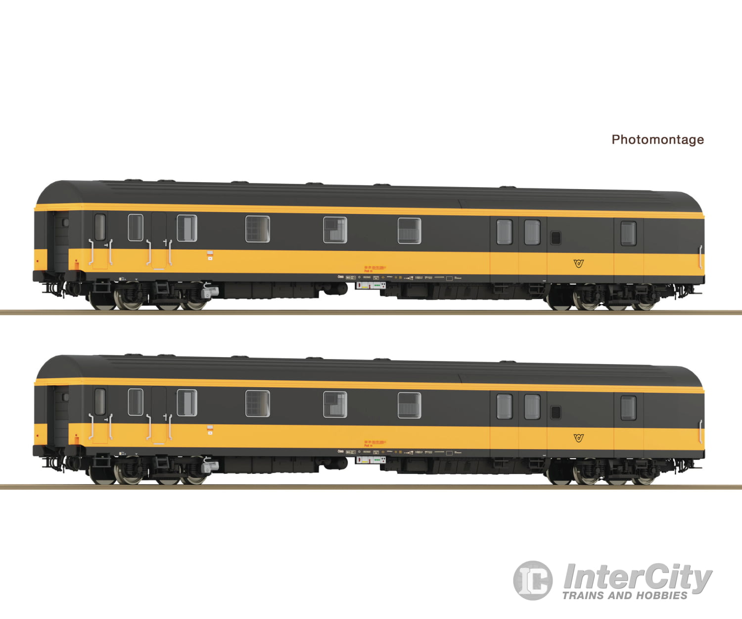 Roco 6200188 Ho 2 Piece Set: Postal Coaches Öbb European Passenger Cars