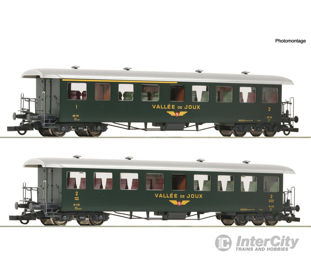 Roco 6200198 HO 2 piece set: ’Seetalbahn’ coaches PB European Passenger Cars