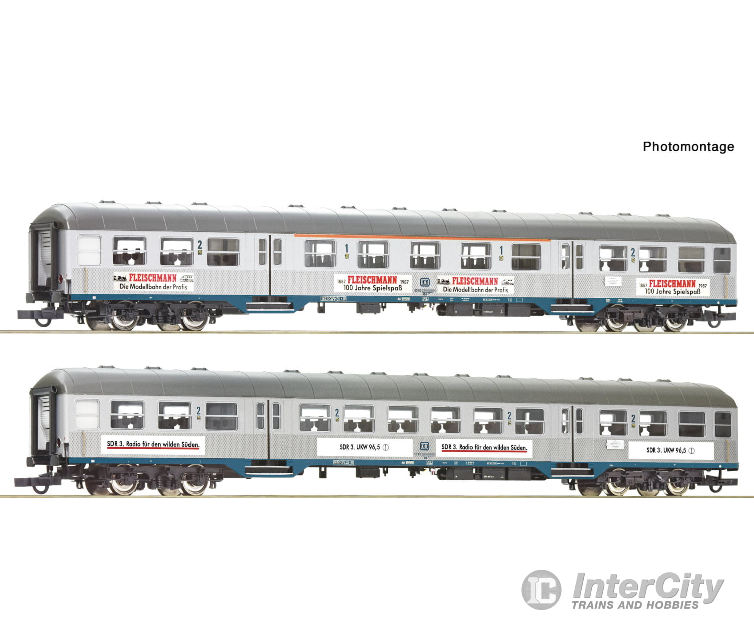 Roco 6200206 HO 2 piece set: Commuter coaches DB European Passenger Cars