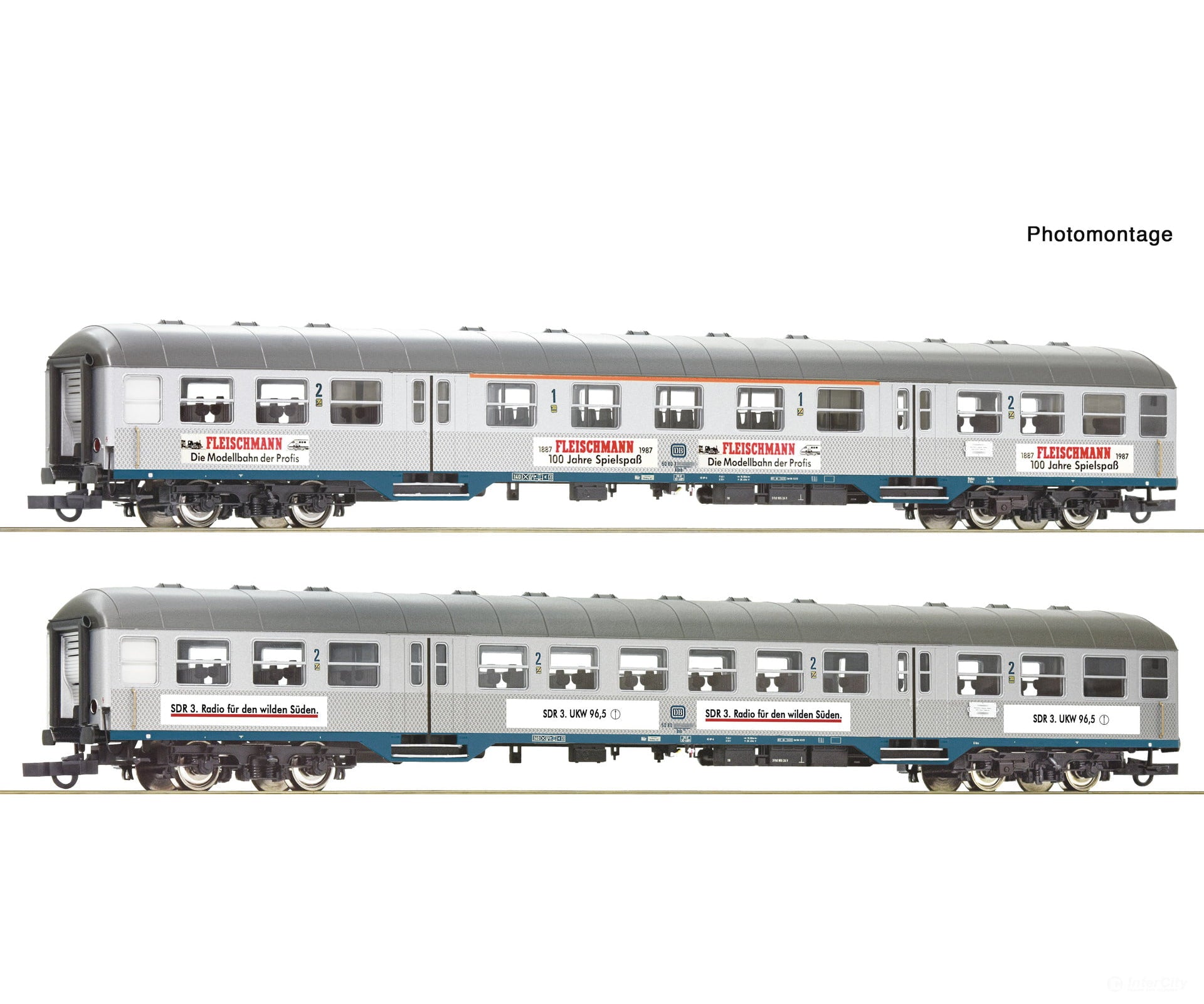 Roco 6200206 HO 2 piece set: Commuter coaches DB European Passenger Cars