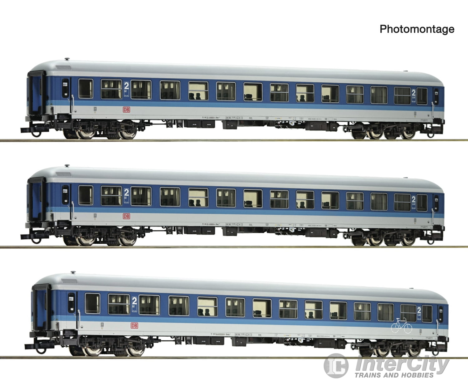 Roco 6200209 HO 3 piece set (2): ’IR 461’’ coaches DB AG European Passenger Cars