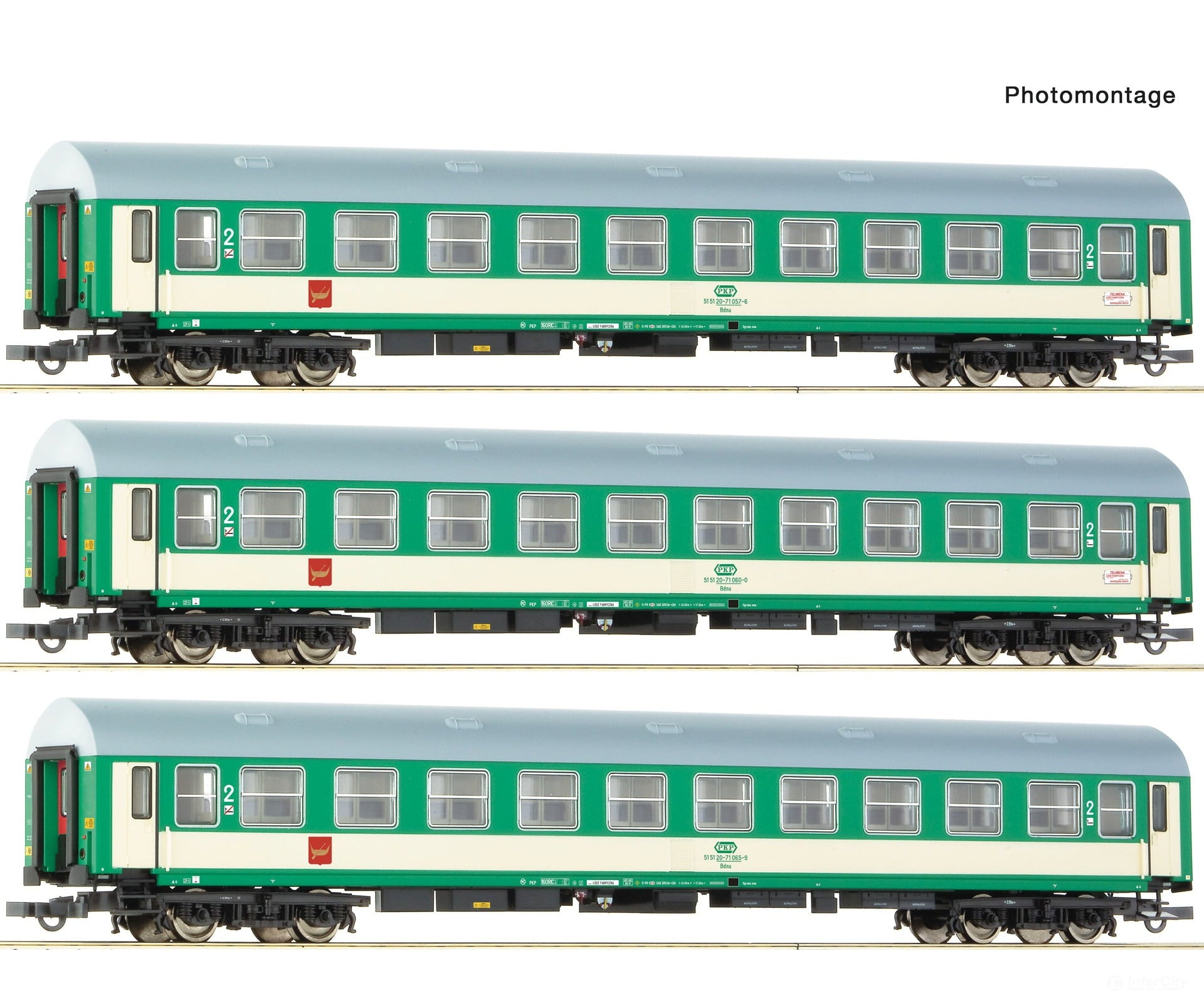 Roco 6200229 HO 3 piece set: ’Telimena’ passenger coaches PKP European Passenger Cars