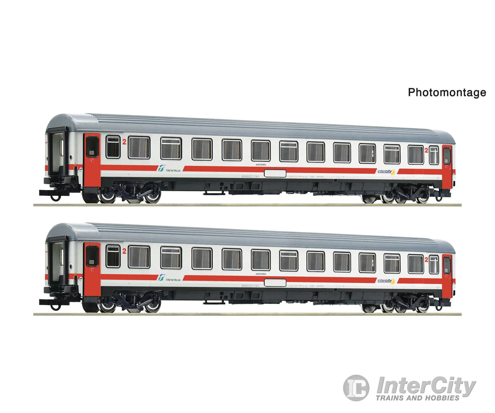 Roco 6200242 HO 2 piece set: Eurofima coaches ’IC Sun’ FS European Passenger Cars