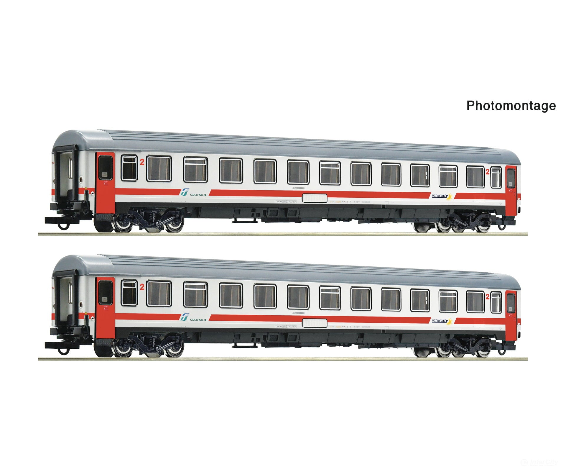 Roco 6200242 HO 2 piece set: Eurofima coaches ’IC Sun’ FS European Passenger Cars