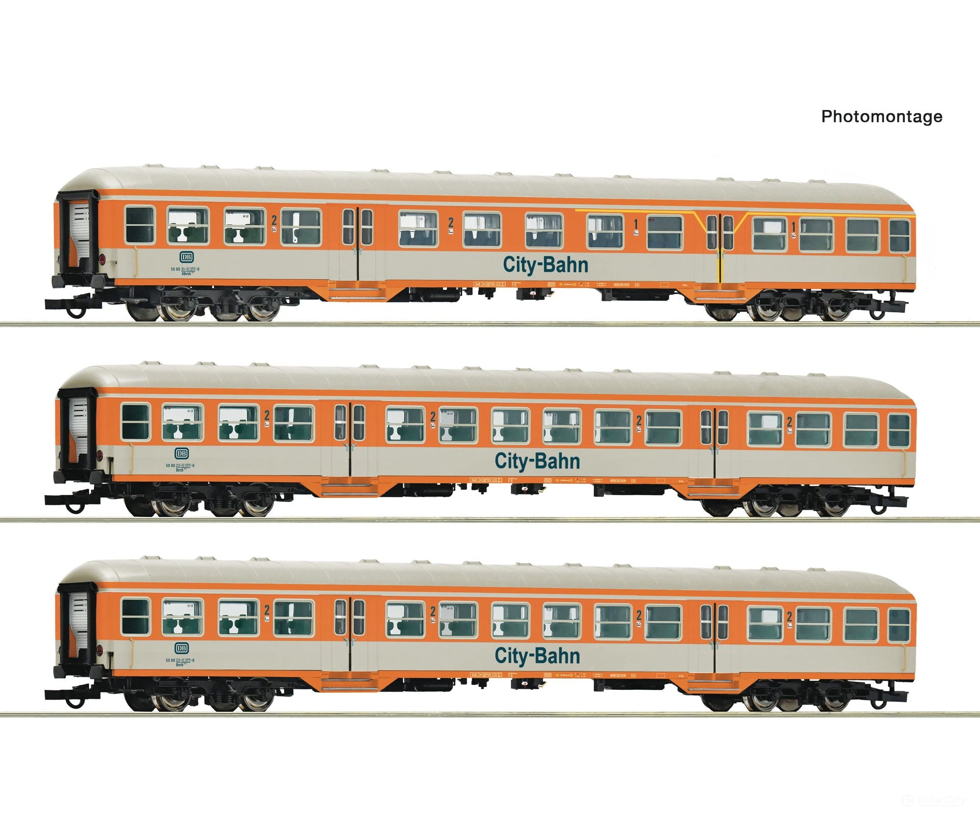 Roco 6200247 HO 3-piece set: ’City-Bahn’ commuter coaches DB European Passenger Cars