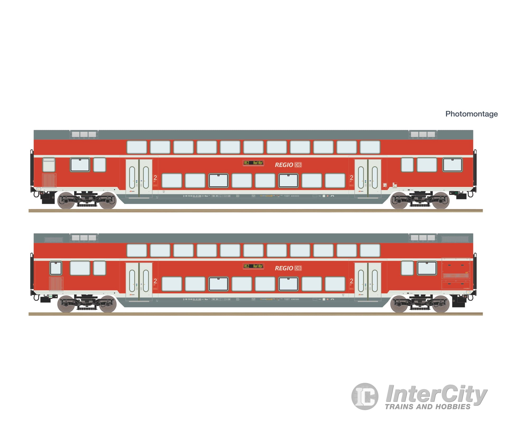 Roco 6200249 HO 2 piece set: Double-deck coaches DB AG European Passenger Cars