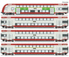 Roco 6210148 Ho 4 Piece Set: Double-Deck Coach Cfl European Passenger Cars