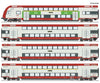 Roco 6210148 Ho 4 Piece Set: Double-Deck Coach Cfl European Passenger Cars