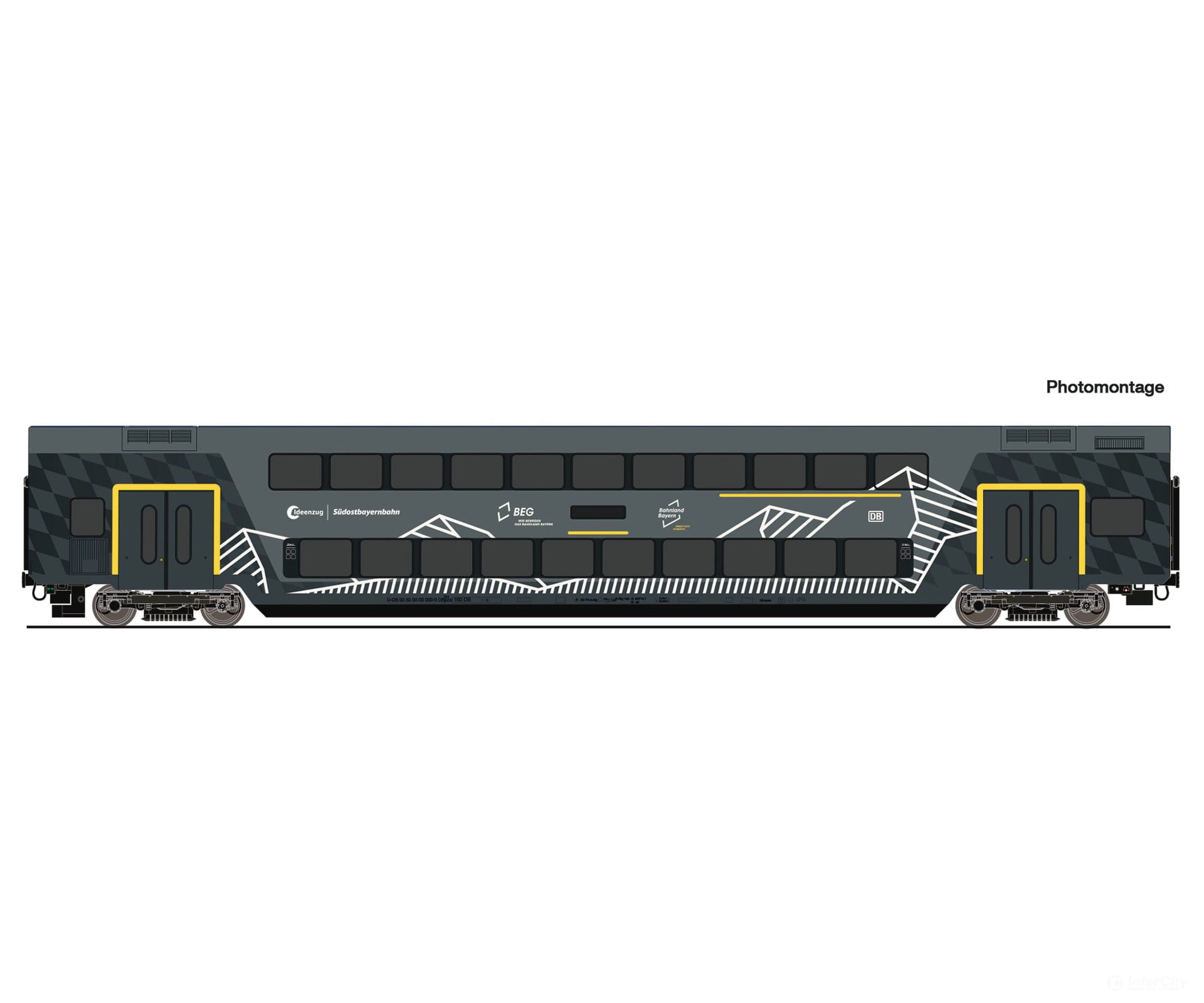 Roco 6220253 HO Double-deck coach ’Ideenzug’ DB AG European Passenger Cars