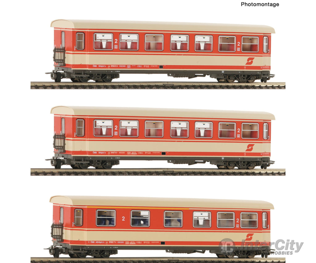 Roco 6240004 Hoe 3 Piece Set: Passenger Coaches Öbb European Cars