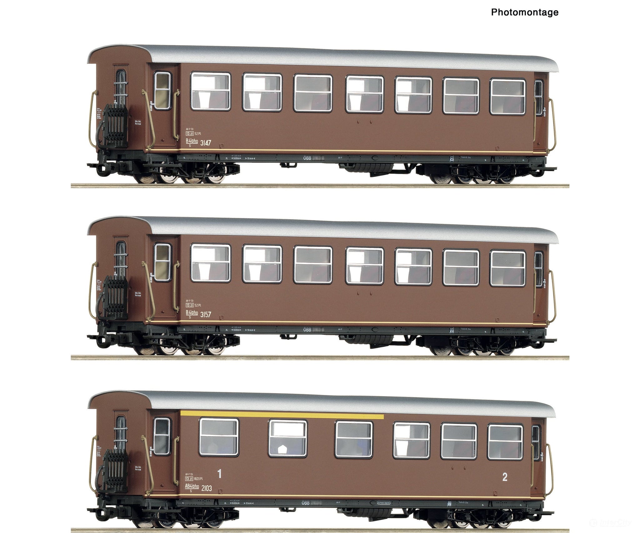 Roco 6240007 HOe 3-piece set: Passenger coaches ÖBB European Passenger Cars
