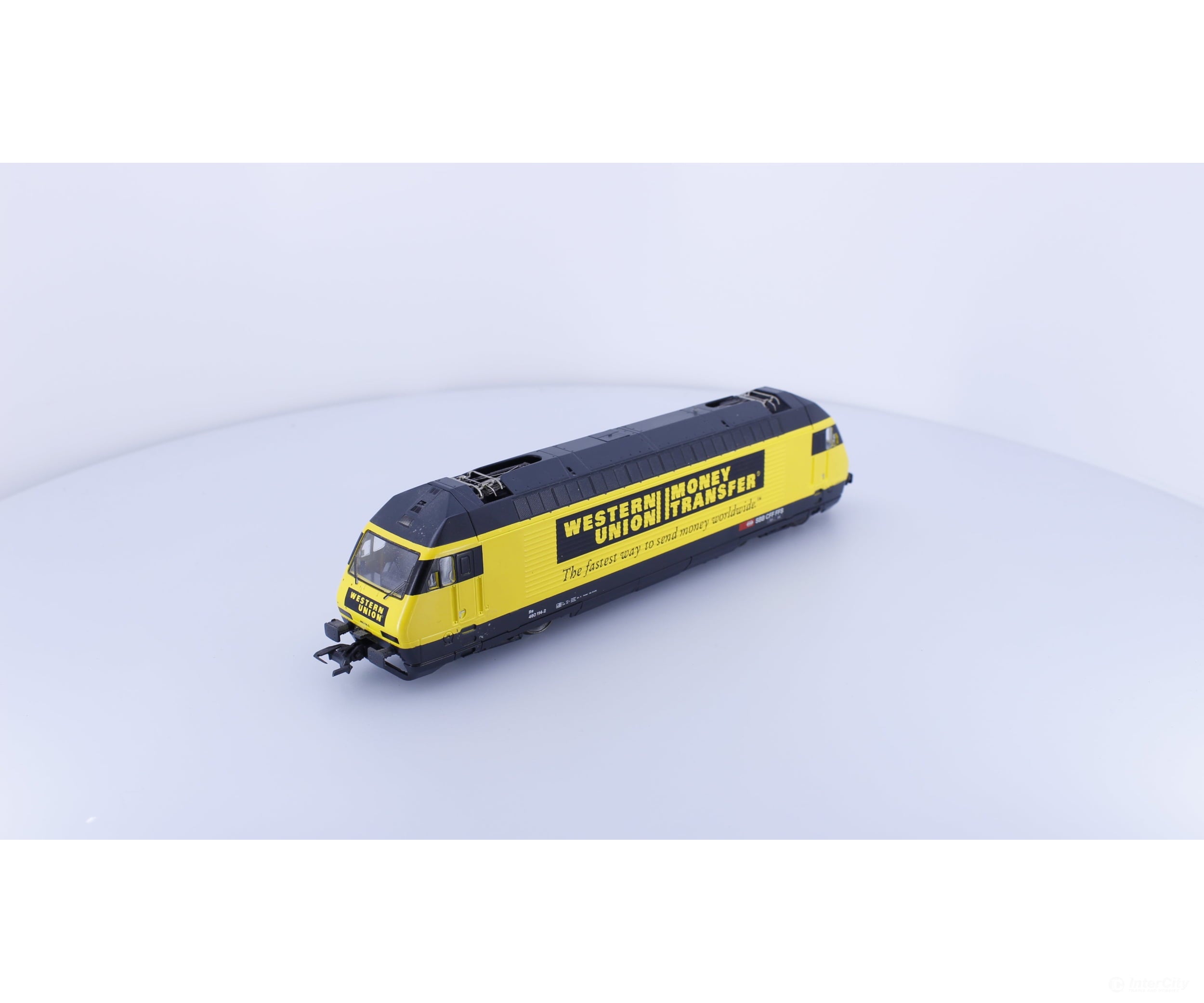 Roco 63514 HO SBB-CFF-FFS 460 Western Union Money Transfer Electric Locomotive 460114-2 DCC Ready European Locomotives