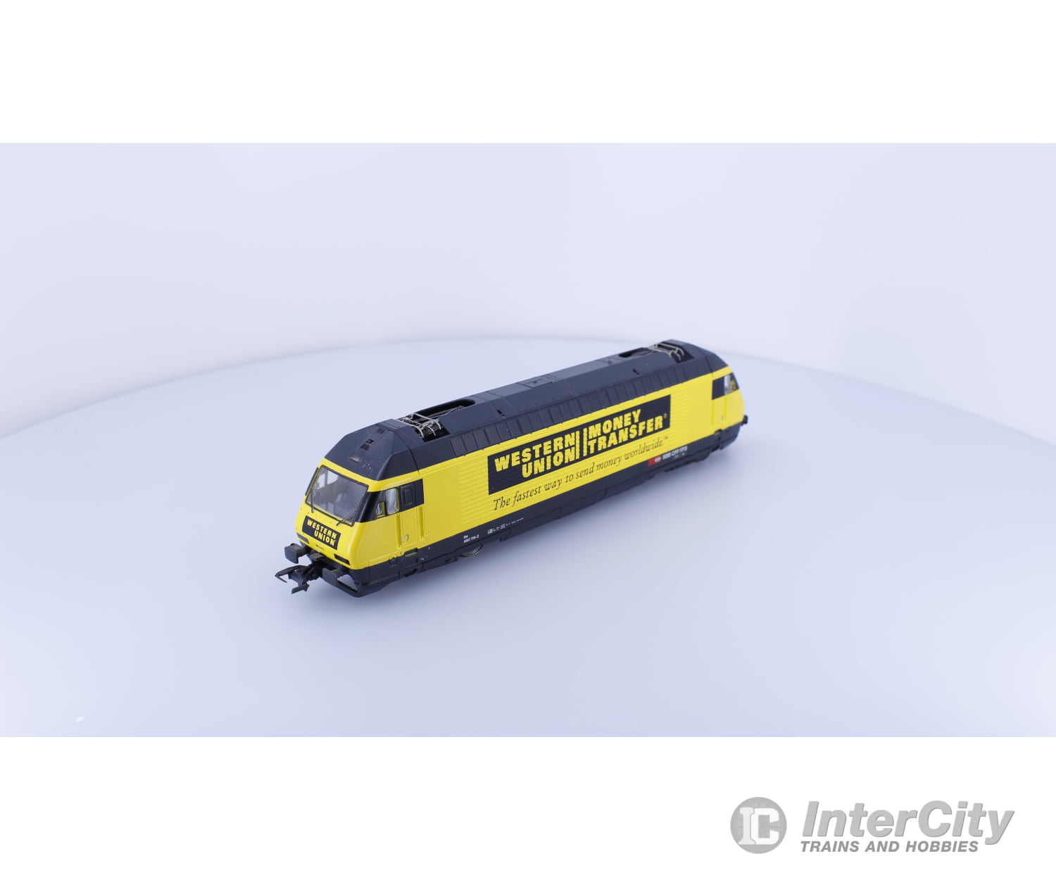 Roco 63514 HO SBB-CFF-FFS 460 Western Union Money Transfer Electric Locomotive 460114-2 DCC Ready European Locomotives