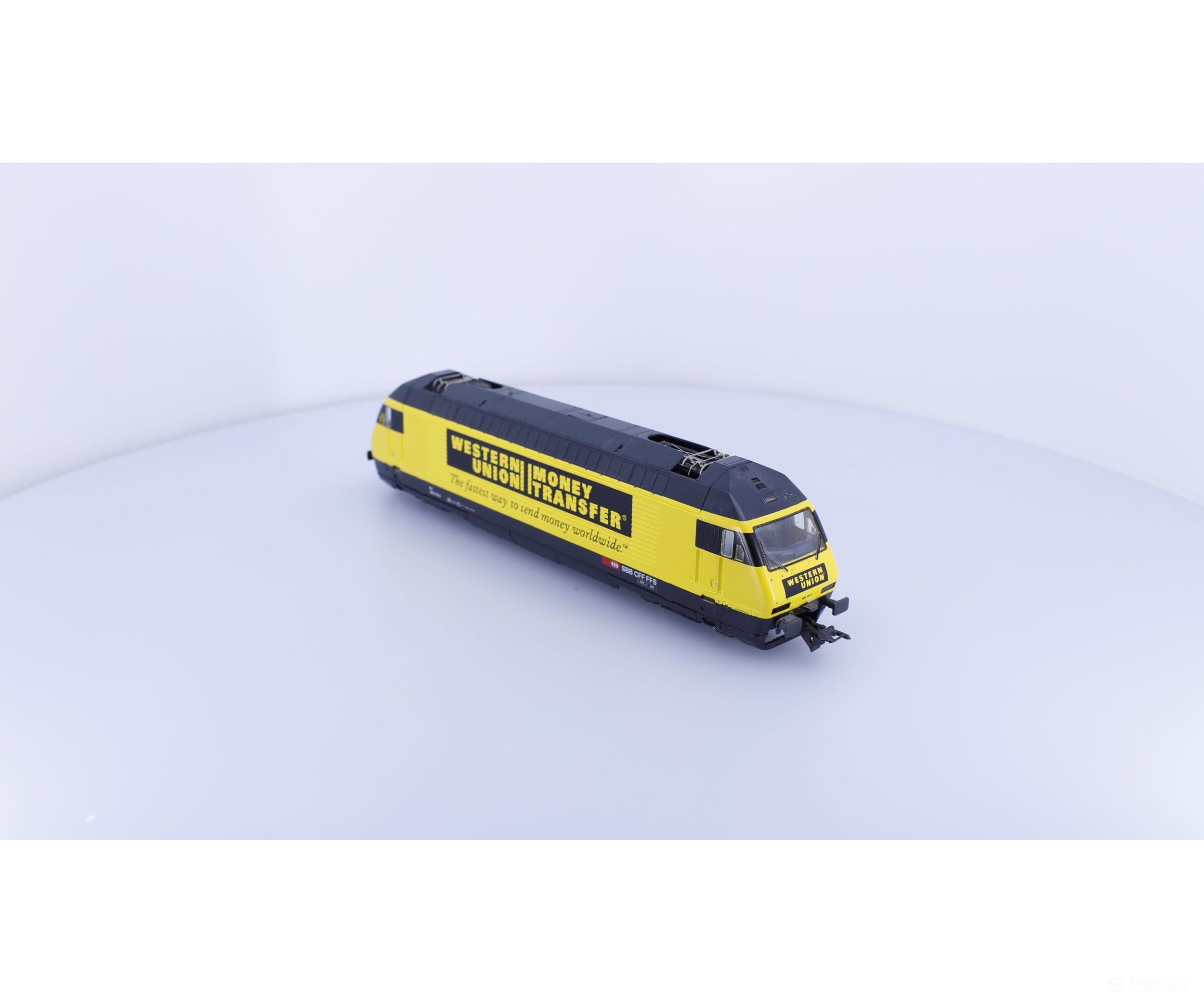 Roco 63514 HO SBB-CFF-FFS 460 Western Union Money Transfer Electric Locomotive 460114-2 DCC Ready European Locomotives