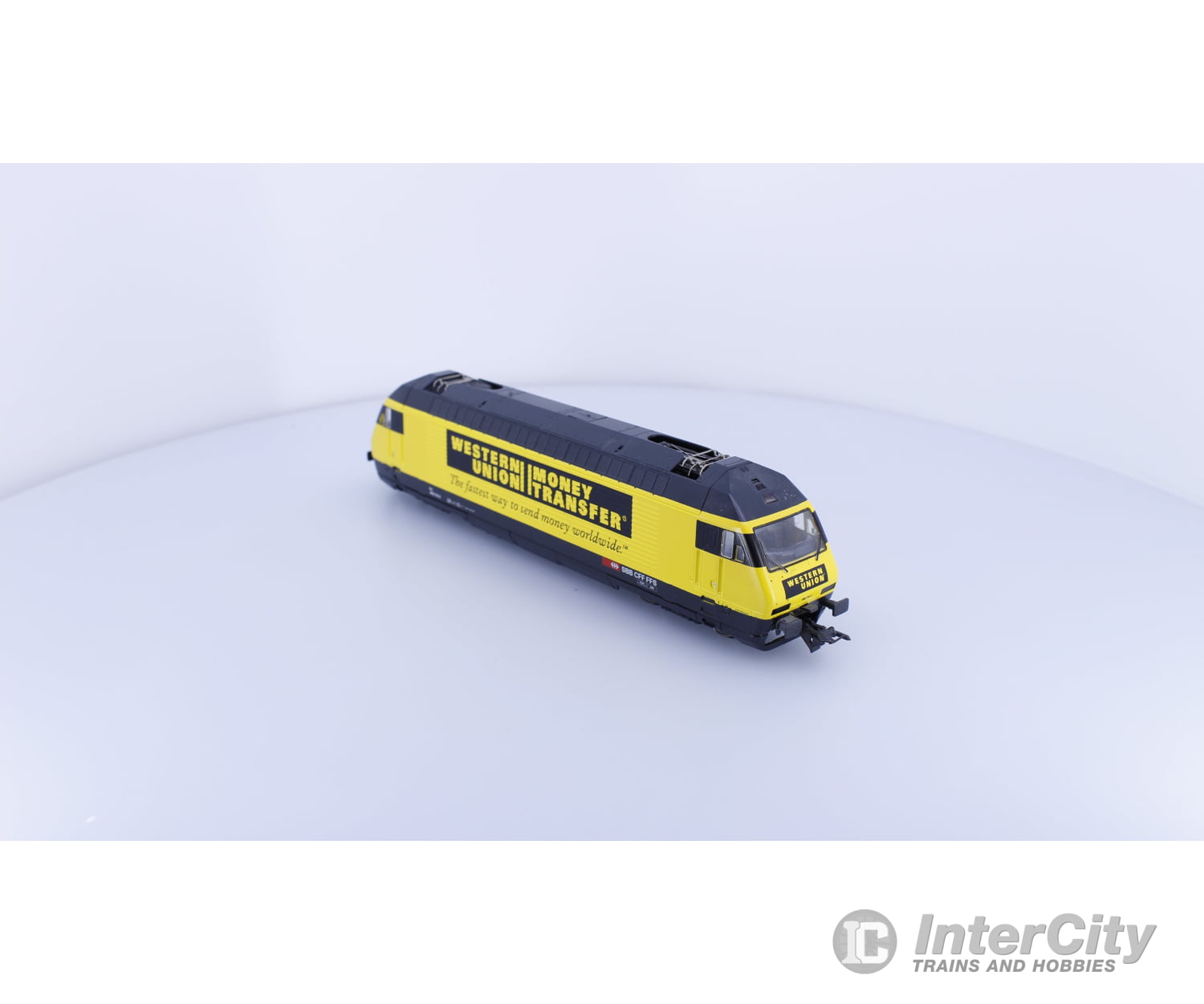 Roco 63514 HO SBB-CFF-FFS 460 Western Union Money Transfer Electric Locomotive 460114-2 DCC Ready European Locomotives