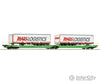 Roco 6600005 Ho Articulated Double-Pocket Wagon T3000E Cfl Cargo European Freight Cars