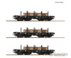 Roco 6600016 Ho 3-Piece Set: Heavy-Duty Wagon Ns European Freight Cars