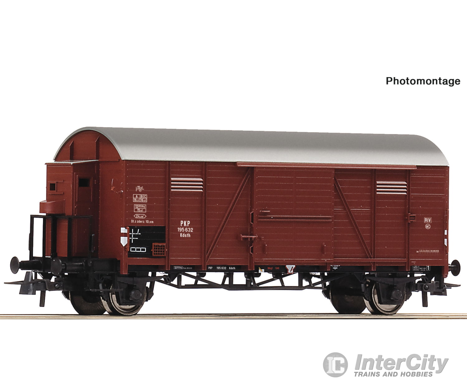 Roco 6600059 Ho Covered Freight Wagon Pkp Era 3 European Freight Cars