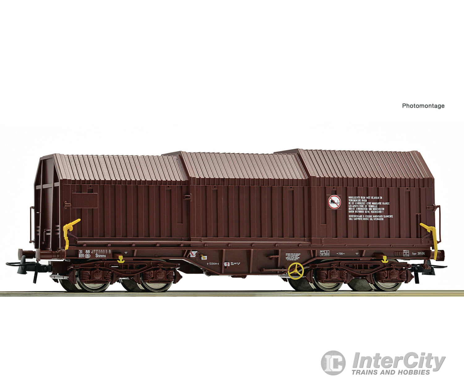 Roco 6600061 Ho Telescopic Covered Wagon Sncb Era 5 6 European Freight Cars