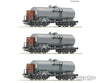 Roco 6600062 Ho 3-Piece Set: Tank Wagons Drg European Freight Cars