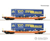 Roco 6600064 Ho 2-Piece Set: Pocket Wagon T5 Wascosa European Freight Cars