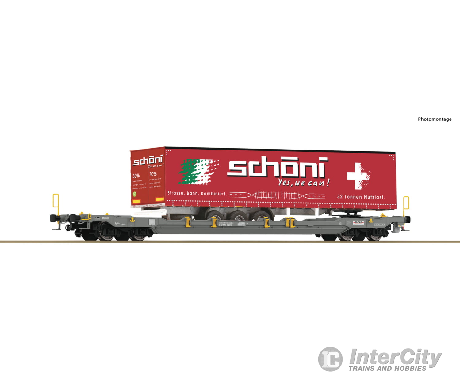 Roco 6600065 Ho Pocket Wagon T5 Hupac Era 6 European Freight Cars