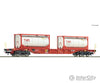 Roco 6600077 Ho Container Carrier Wagon Öbb/Rcw Era 6 European Freight Cars