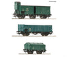 Roco 6600079 Ho 3 Piece Set: Goods Train Sncb European Freight Cars