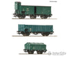 Roco 6600079 Ho 3 Piece Set: Goods Train Sncb European Freight Cars