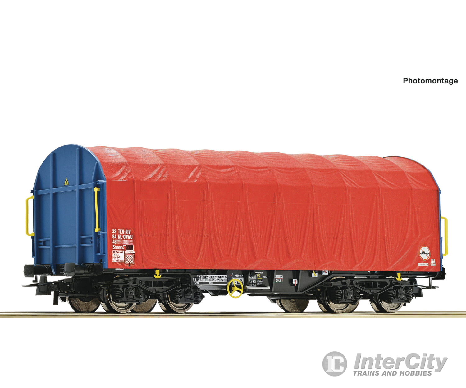 Roco 6600085 Ho Sliding Tarpaulin Wagon Onrail Era 6 European Freight Cars