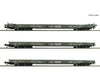 Roco 6600092 HO 3 piece set: ’Rollende Autobahn’ HUPAC European Freight Cars