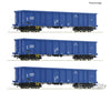 Roco 6600100 Ho 3-Piece Set: Open Freight Wagons Pkp Cargo Era 6 European Freight Cars