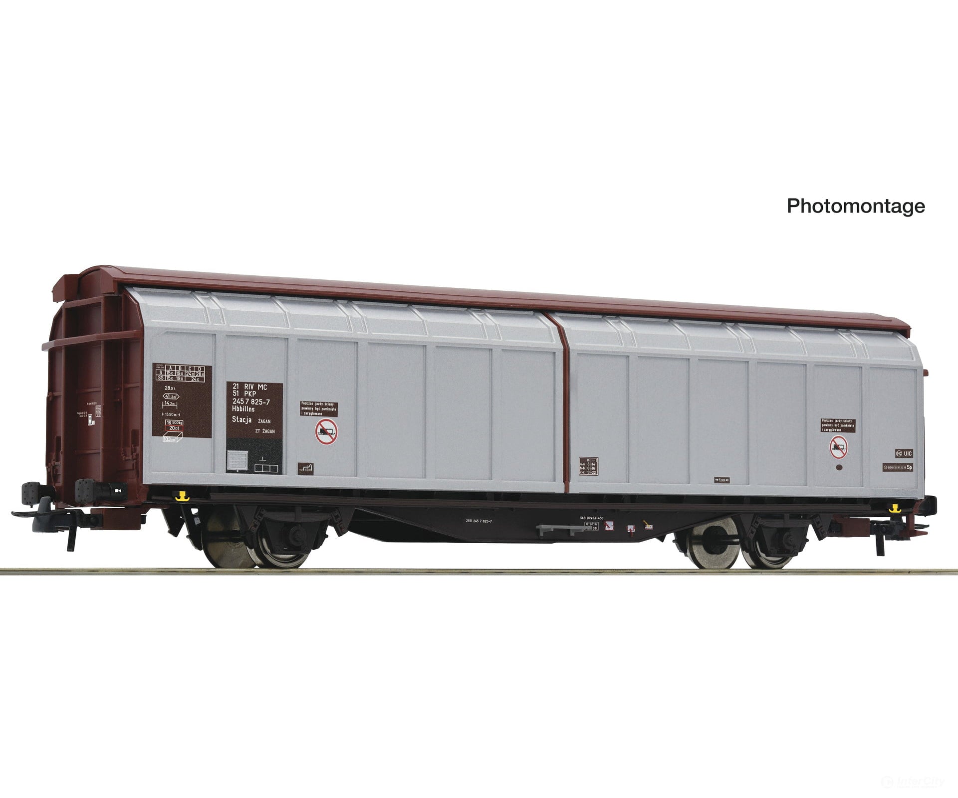 Roco 6600109 Ho Sliding Wall Wagon Pkp European Freight Cars