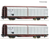 Roco 6600111 Ho 2-Piece Set: Sliding Wall Wagons Db European Freight Cars