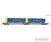 Roco 6600137 Ho Articulated Double-Pocket Wagon T3000E Hupac European Freight Cars